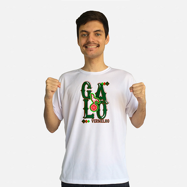Produtos do Galo Vermelho - Camiseta Dry e Azulejos