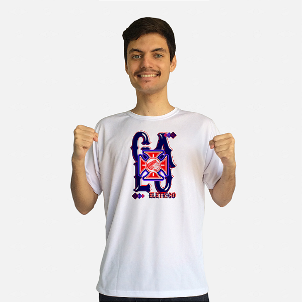 Produtos do Galo Elétrico - Camiseta Dry e Azulejos