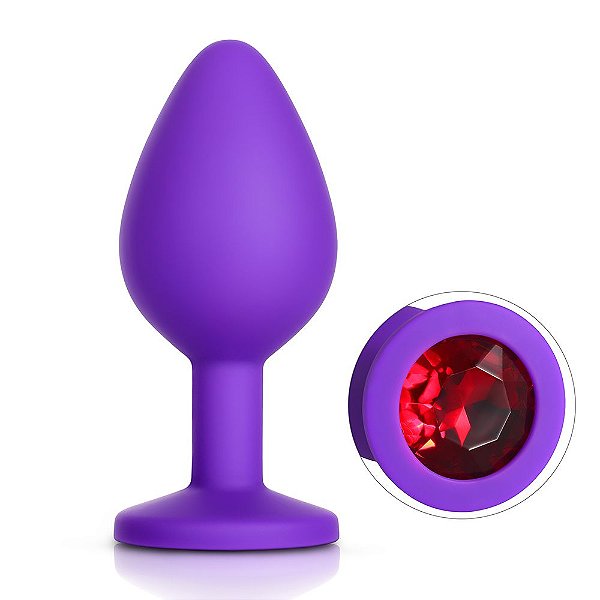 Plug Anal de Silicone A03 Vermelho