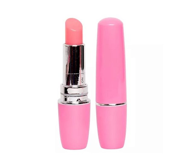 (LB6001) Batom Massageador Vibratório - Rosa