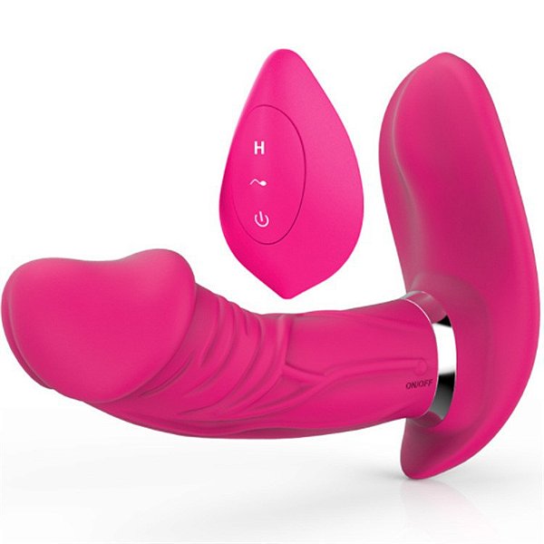 (LB6020-ROSA) Vibrador Multifuncional com Controle Remoto