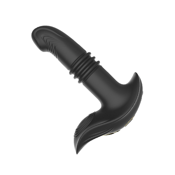 (LB6015) Vibrador Vem e Vai com Estimulador de Clitóris e Controle Remoto - Preto