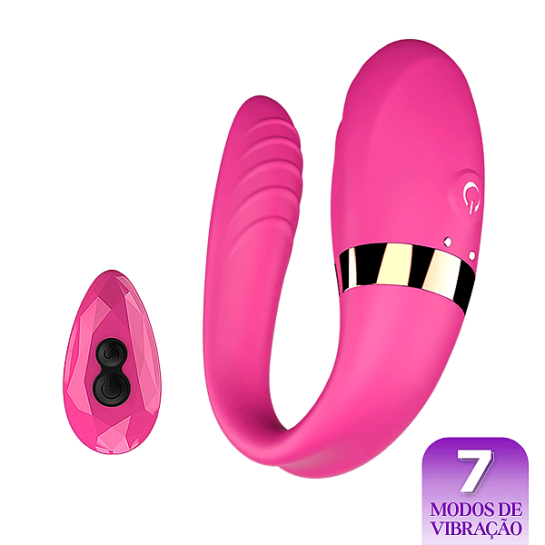 (DB1935) Vibrador de Casal Anna com Controle Remoto