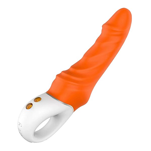 (LB6050) Vibrador Tornado Texturizado - Laranja