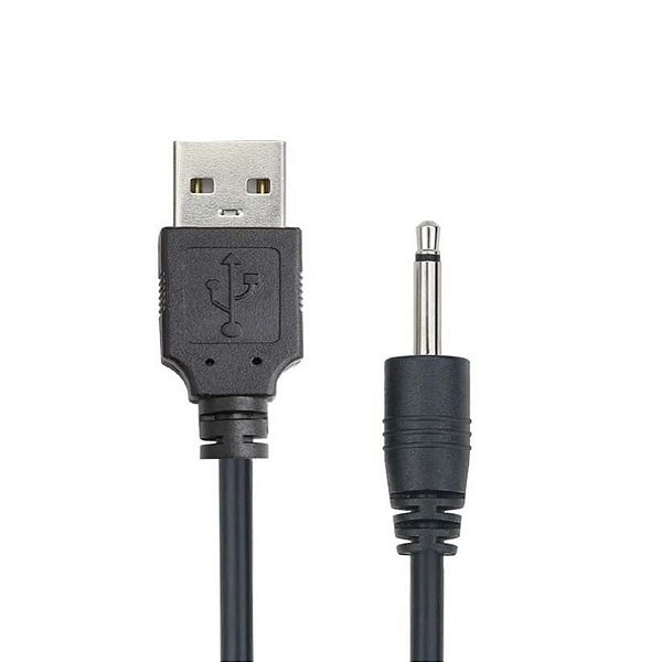 (P-1-PEQUENO) Carregador USB Ponta Fina Pequena - Preto