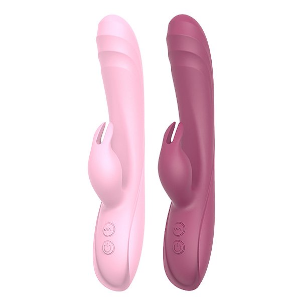 (ZD-049) Vibrador Rabbit com Estimulador de Clitóris - 2 Cores