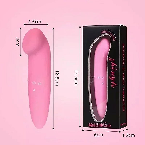 (LB1018) Vibrador Ponto G Aveludado com Ponta Achatada - 2 Cores