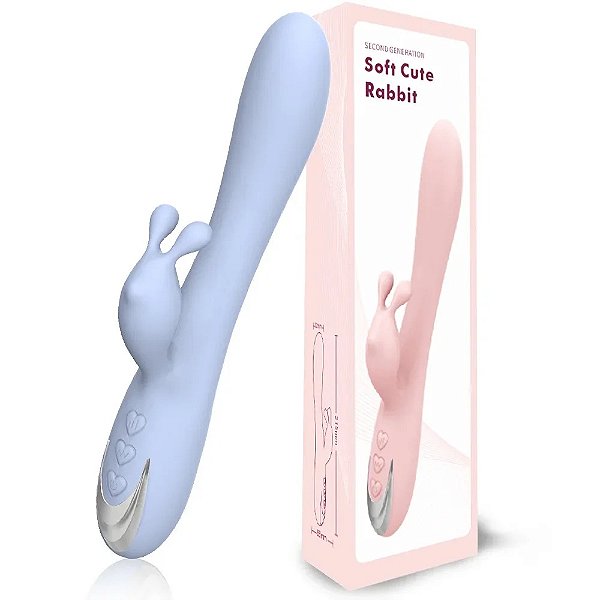 (SG1252) Vibrador Cute Rabbit com Estimulador de Clitóris