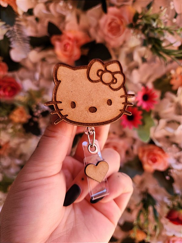 Porta Crachá Hello Kitty em MDF