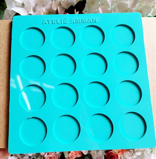 Molde Silicone Redondo 4cm 16 cavidades