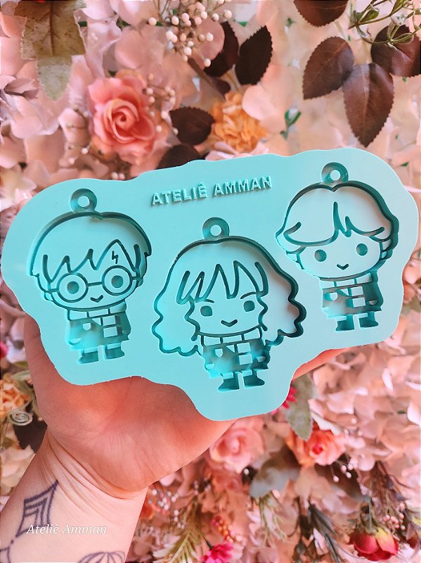 Molde de Silicone Harry Potter 3D TRIO