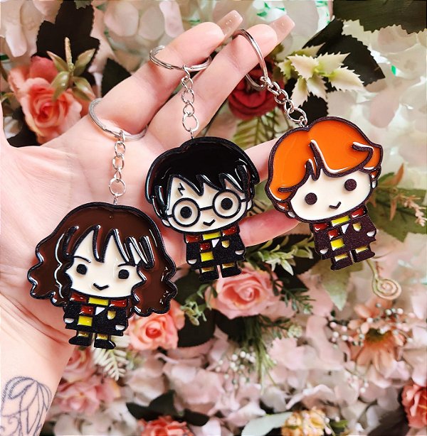 Chaveiro Harry Potter - Potter, Hermione ou Ron