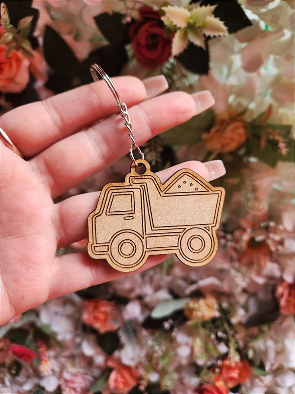 Chaveiro Caminhão em MDF