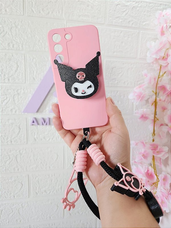 Kit PopSocket + Cordão Kuromi