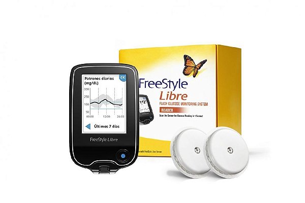 Sensor Freestyle Libre Kit Inicial 1 Leitor + 2 Sensores