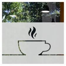 Adesivo Jateado Caneca de Café 50x45 cm