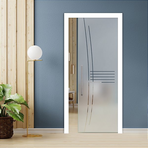 Amostra de adesivo jateado fosco 20x20 cm