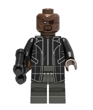 Boneco Nick Fury Compatível Lego Montar Marvel