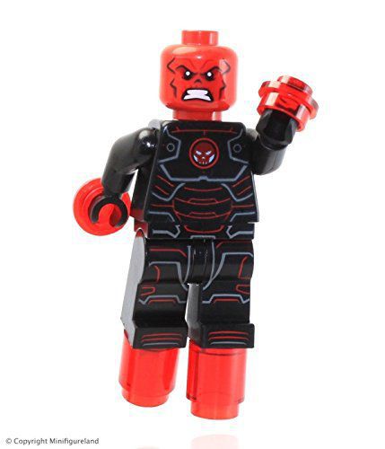 Boneco Caveira vermelha Compatível Lego Montar Marvel