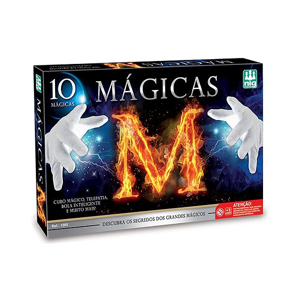 Jogo De Mágicas Infantil Com 10 Truques Mister M - Nig