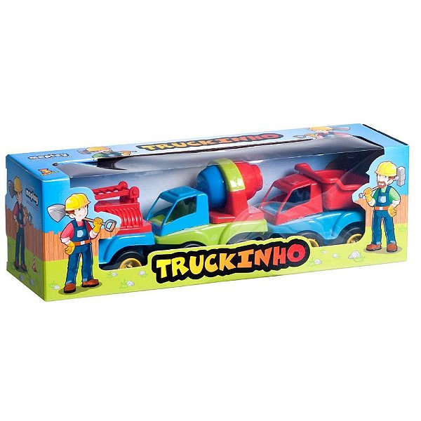 Caminhãozinho Educativo Brinquedo Infantil Truckinho Trio