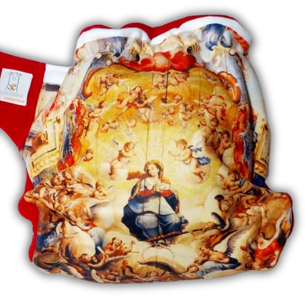 Coleção Fralda Ecológica AURORINHA - ARTE SACRA - Caminho do Ouro Tamanho Único 4kg/18kg