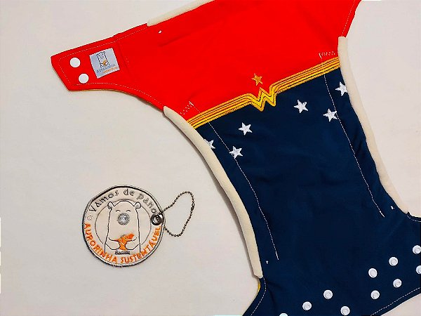 Coleção Fraldas Pocket Bordada Heróis e Heroínas