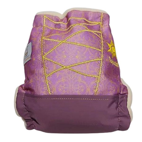 Fralda de Pano Ecológica AURORINHA SUSTENTÁVEL Pocket Lycra RAPUNZEL Tamanho Único 4kg/18kg