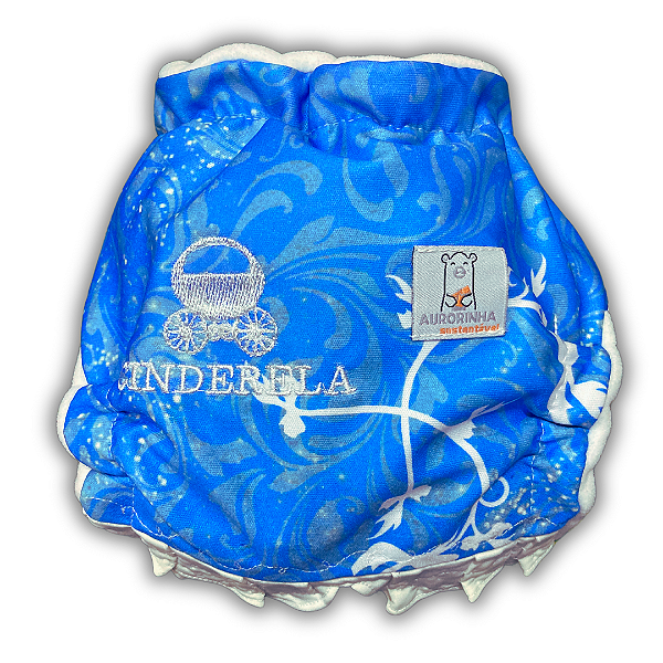 Fralda de Pano Ecológica AURORINHA SUSTENTÁVEL Pocket Lycra CINDERELA Tamanho Único 4kg/18kg