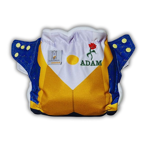 Fralda de Pano Ecológica AURORINHA SUSTENTÁVEL Pocket Lycra ADAM FERA Tamanho Único 4kg/18kg