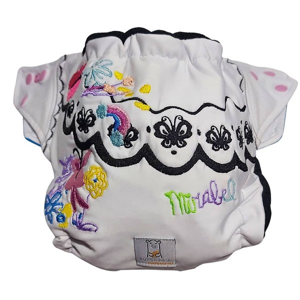 Fralda de Pano Ecológica AURORINHA SUSTENTÁVEL Pocket Lycra MIRABEL ENCANTO Tamanho Único 4kg/18kg