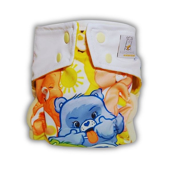 Fralda de Pano Ecológica AURORINHA SUSTENTÁVEL Pocket Lycra URSINHOS CARINHOSOS Tamanho Único 4kg/18kg