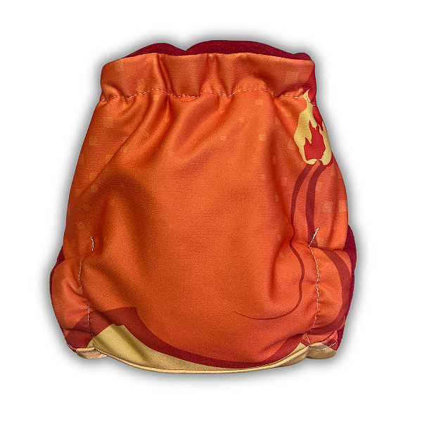 Fralda de Pano Ecológica AURORINHA SUSTENTÁVEL Pocket Lycra CHARIZARD Tamanho Único 4kg/18kg