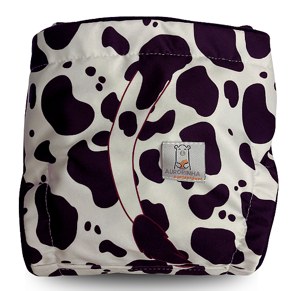 Fralda Ecológica AURORINHA Lycra VACA KAPE Tamanho Único 4kg/18kg