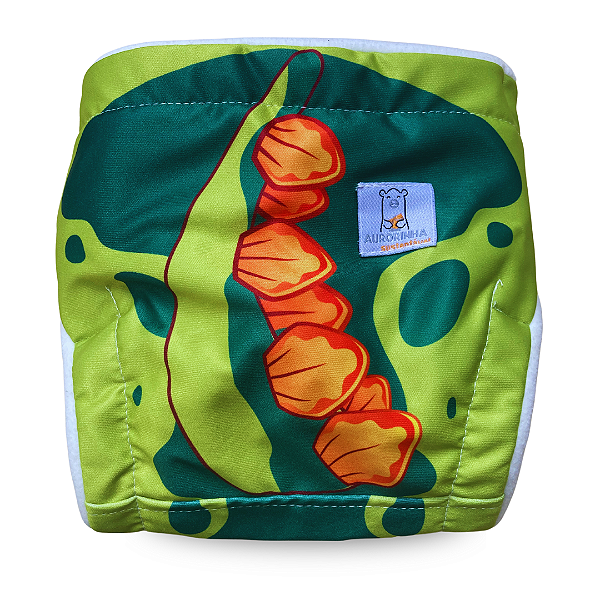 Fralda Ecológica AURORINHA Lycra DINOSSAURO KAPE Tamanho Único 4kg/18kg