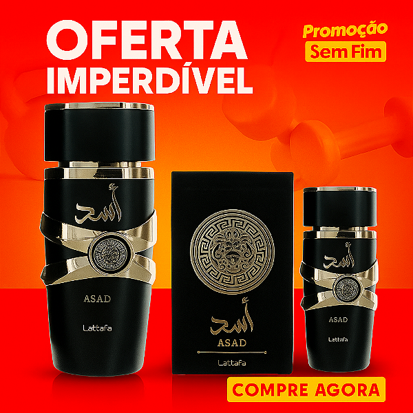 Perfume Asad Lattafa 30ml – Elegância Oriental em Oferta 🔥