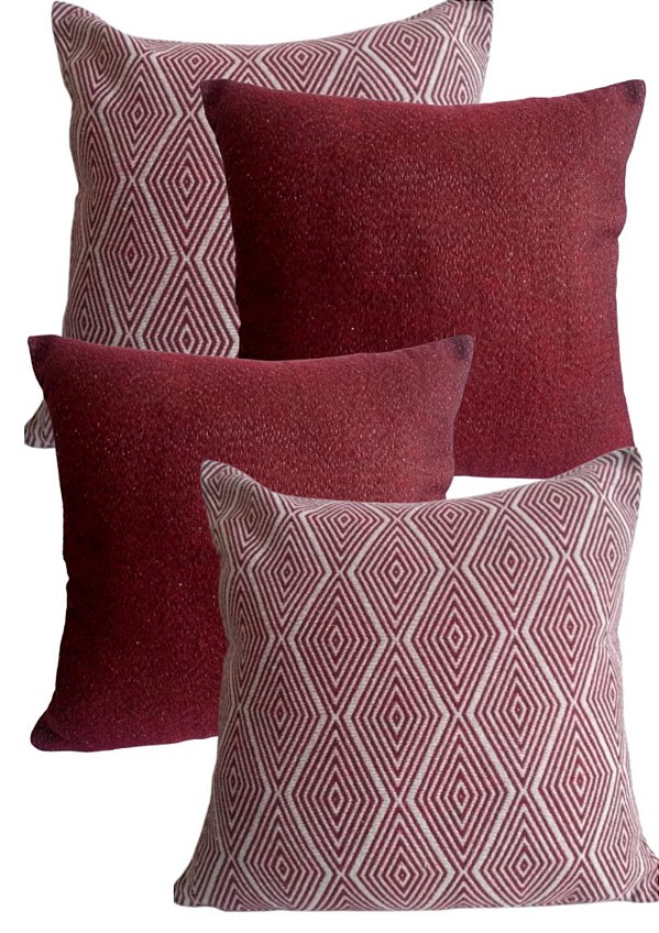 Kit  Capa Para Almofadas Decorativa 4 Peças Geométrica