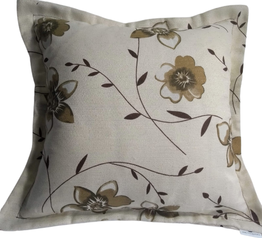 Capa Para Almofada  Gorgurinho Floral Bege 2309