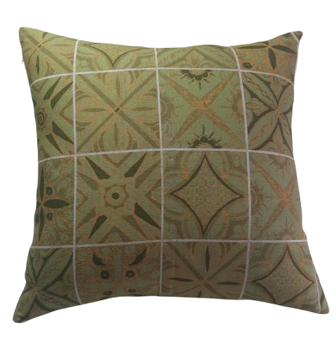 Capa Para Almofada 45x45 Coleção Oriente quadro verde 2507