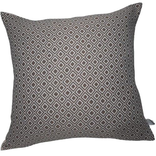 Capa Decorativa Jacquard 60x60 Geométrico Bege A2