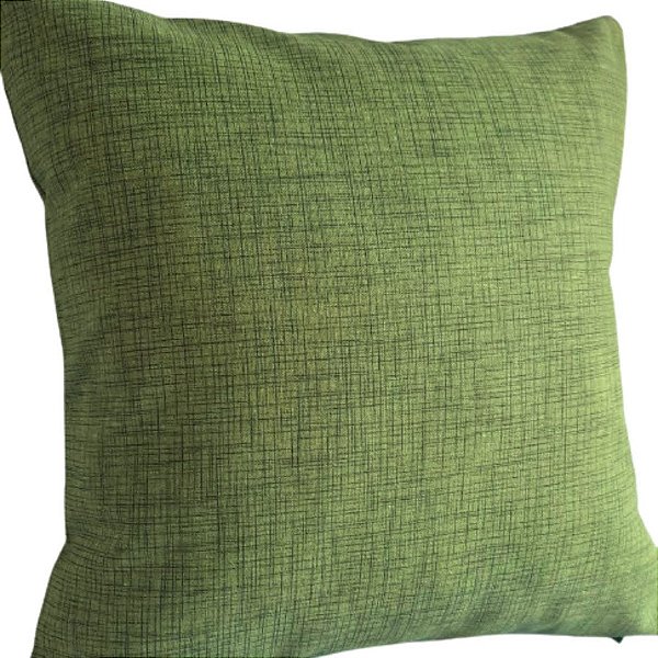 Capa Decorativa p/ Almofada 45x45cm Verde Mescla