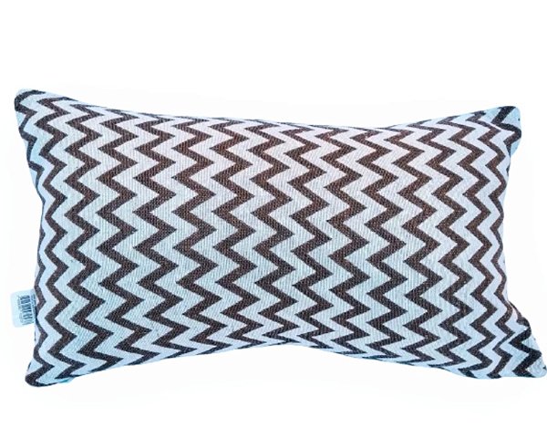 Capa Decorativa p/ Almofada Jacquard 30x50cm Chevron Bege