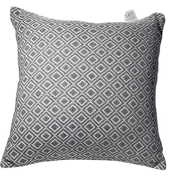 Capa Decorativa p/ Almofada Jacquard 43x43 Geométrico Cinza