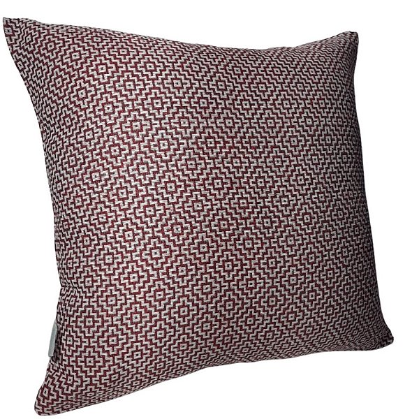 Capa Decorativa p/ Almofada Jacquard 43x43 Geométrico Vermelho