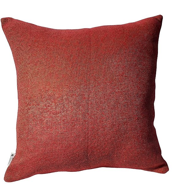 Capa Decorativa p/ Almofada Jacquard 43x43 Vermelho Mescla