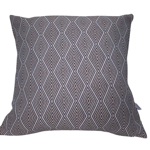 Capa Decorativa p/ Almofada Jacquard 60x60cm Geométrico Bege
