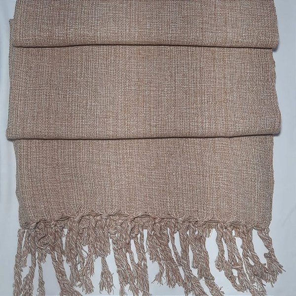 Manta Decorativa Tear tam. Casal Caramelo