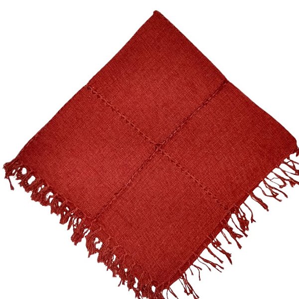 Xale decorativo para Sofá 1,50x1,50cm Mesclado / Telha