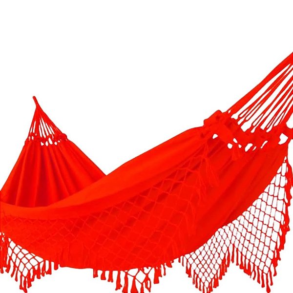 Rede  De Descanso  Casal Tam. 1,50x3,50  na cor Telha Mesclado