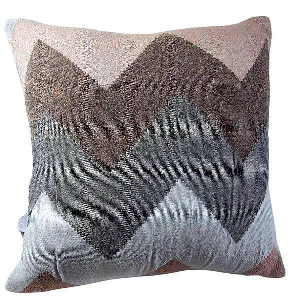 Capa Decorativa Jacquard  43x43 Tecido Terra Rosada